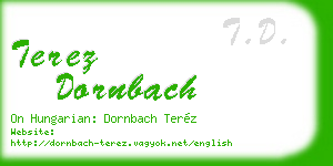 terez dornbach business card